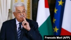 Udhëheqësi i Autoritetit Palestinez, Mahmud Abbas, gjatë konferencës së sotme në Paris