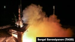 Пуск с космодрома Байконур. Иллюстративное фото.
