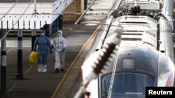 Станицата Хадингтон во Лондон, по нападот со нож врз патници во еден од возовите 