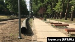 Строительство нового водопровода в Симферополе, 28 мая 2021