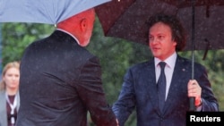 Ираклия Кобахидзе приветствует премьер Албании Эди Рама