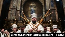 Томос в Україні, святкова літургія на чолі з митрополитом ПЦУ Епіфанієм, Київ, 7 січня 2019 року 