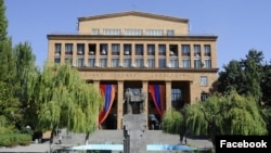 Armenia - The main building of Yerevan State University.