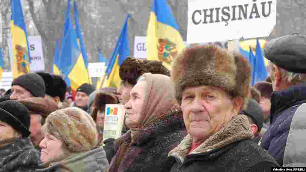 Moldova, Antigovernmental protest in Chisinau organized by the Committee for Defending the Constitution and Democracy, 12.02.2012