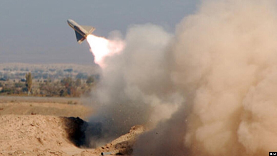 A missile is launched during Iranian military exercises (file photo)