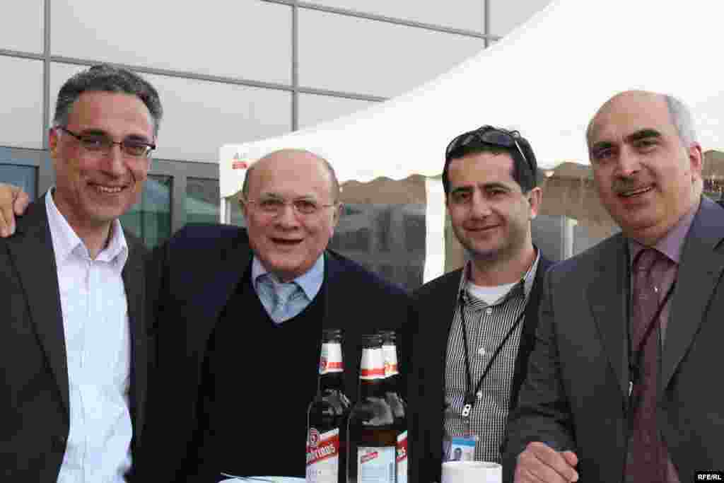 ოქროპირ რუხაძე, სომხური,აზერბაიჯანული, ქართული სამსახურების დირექტორები ჰრაირ თამრაზიანი, ქენან ალიევი და დავით კაკაბაძე