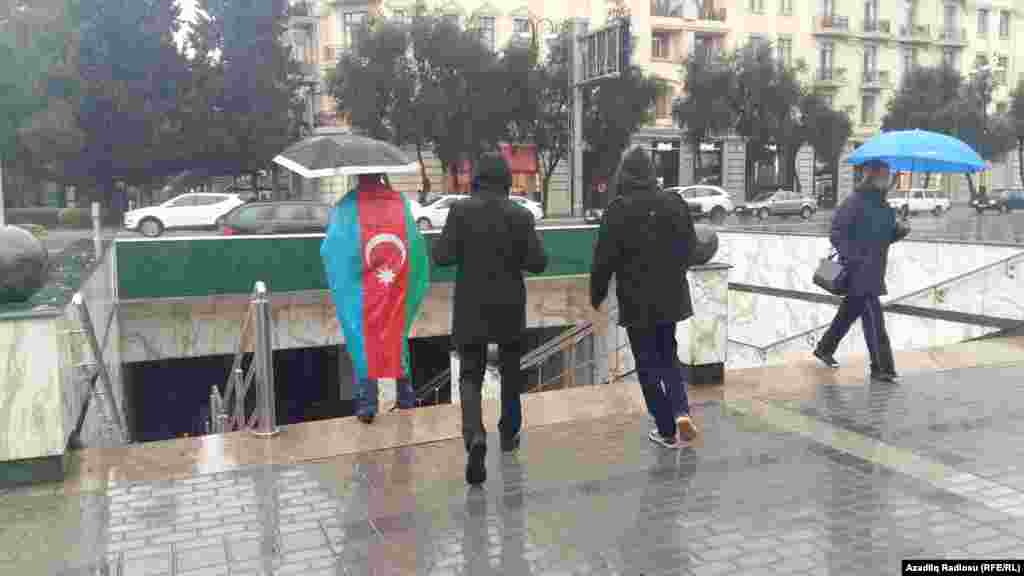 Azerbaijan - National flag day in Baku