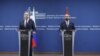 Armenia-Minister of Foreign Affairs of Armenia Ararat Mirzoyan and the Minister of Foreign Affairs of Russia Sergey Lavrov gave a joint press conference at the RA Ministry of Foreign Affairs, 21 May, 2025