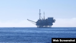 Добыча казахстанской нефти в Каспийском море