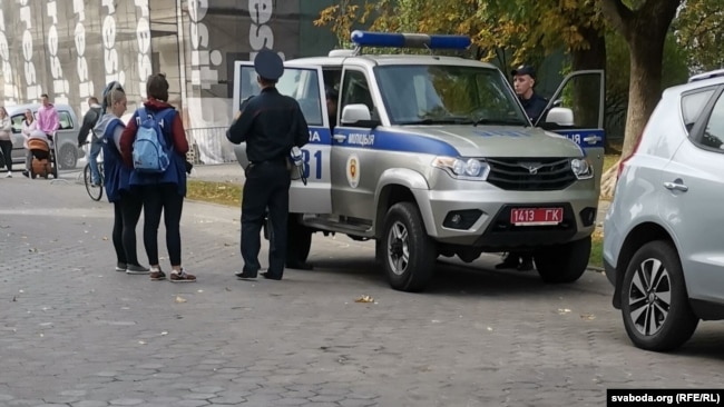 Затрыманьне журналістаў, якія асьвятлялі акцыі пратэсту ў 2020 годзе. Ілюстрацыйнае фота 