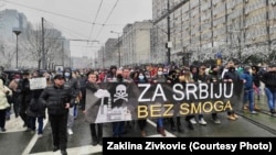 Protest zbog zagađenja vazduha u Beogradu, 10. januar