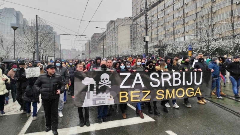 Protest zbog zagađenja vazduha u Beogradu