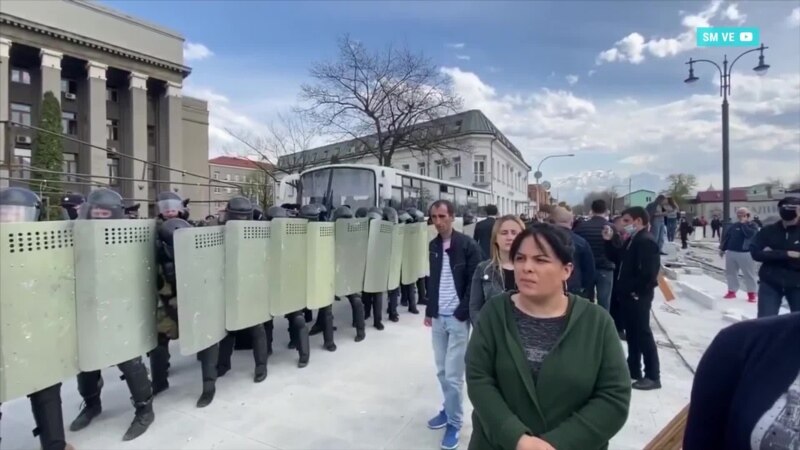 В Северной Осетии жители вышли на митинг против самоизоляции