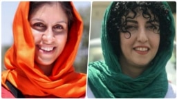 Nazanin Zaghari-Ratcliffe is a British-Iranian dual citizen who has been detained in Iran since 3 April 2016 (left). Narges Mohammadi is a distinguished Iranian human rights defender, a campaigner against death penalty.