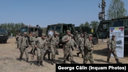 Secvență de antrenament cu rezerviștii la un exercițiu militar din județele Prahova și Dâmbovița, din 4 septembrie 2024.