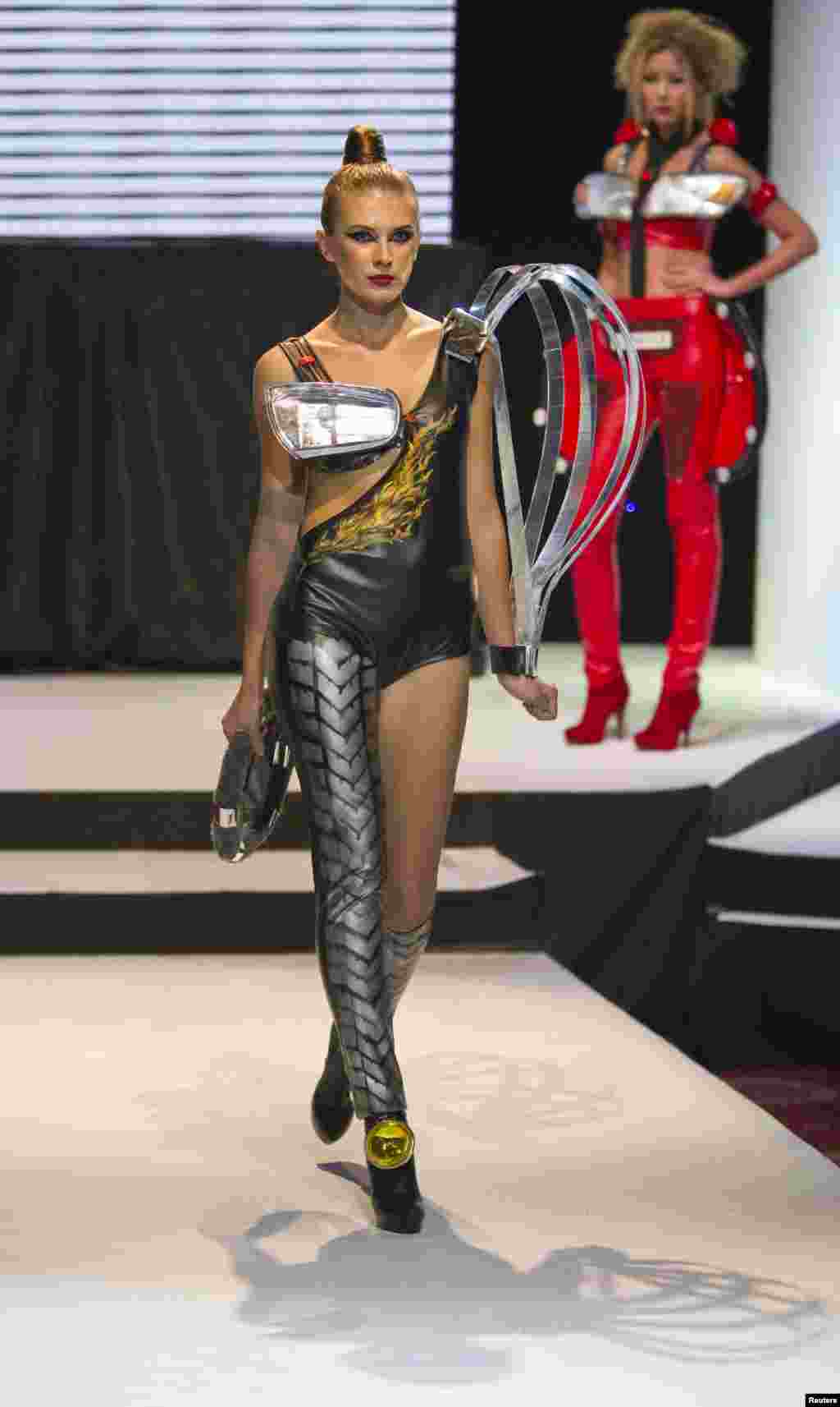 Anara Salykbayeva used the contest to showcase this daring creation.