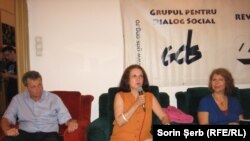 Radu Filipescu, Magdalena Ghica, Tereza Brândușa Palade la sediul GDS din București, 6 iunie 2018