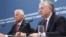 Armenia - Foreign Minister Edward Nalbandian (R) at a news conference with the secretary general of the Council of Europe, Thorbjørn Jagland, in Yerevan, 17Apr2013.