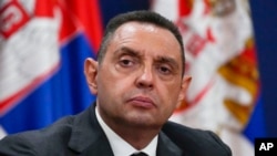 Former Serbian security service head Aleksandar Vulin was sanctioned by Washington in July 2023 for "corrupt and destabilizing acts that have also facilitated Russia's malign activities in the region." (file photo)