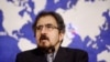 Iranian Foreign Ministry spokesman Bahram Qasemi speaks during a press conference in Tehran in September 2017.