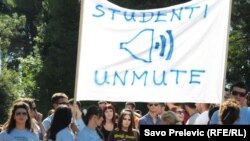 Protest studenata u Crnoj Gori