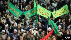 Проправительственная демонстрация в Тегеране 30 декабря 2017