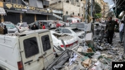 پر لبنان د اسراییلو د بریدونو د ویجاړۍ یوه برخه 