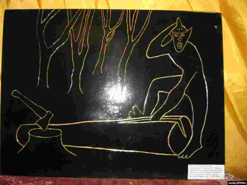 Агачка уеп эшләнгән шүрәле