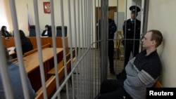 Роберт Гилман на заседании суда в Воронеже