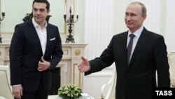 Vladimir Putin və Alexis Tsipras