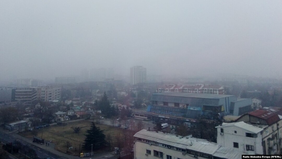 Загаден воздух во Скопје. 