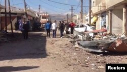 A car-bomb attack killed 16 people and wounded about 20 others in Qatana, near Damascus.