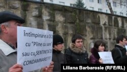 La Chișinău la o demonstrație pentru eliberarea lui Ilie Cazac.