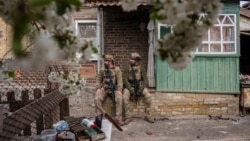 Бойцы ВСУ в Дружковке в Донецкой области Украины. 28 апреля