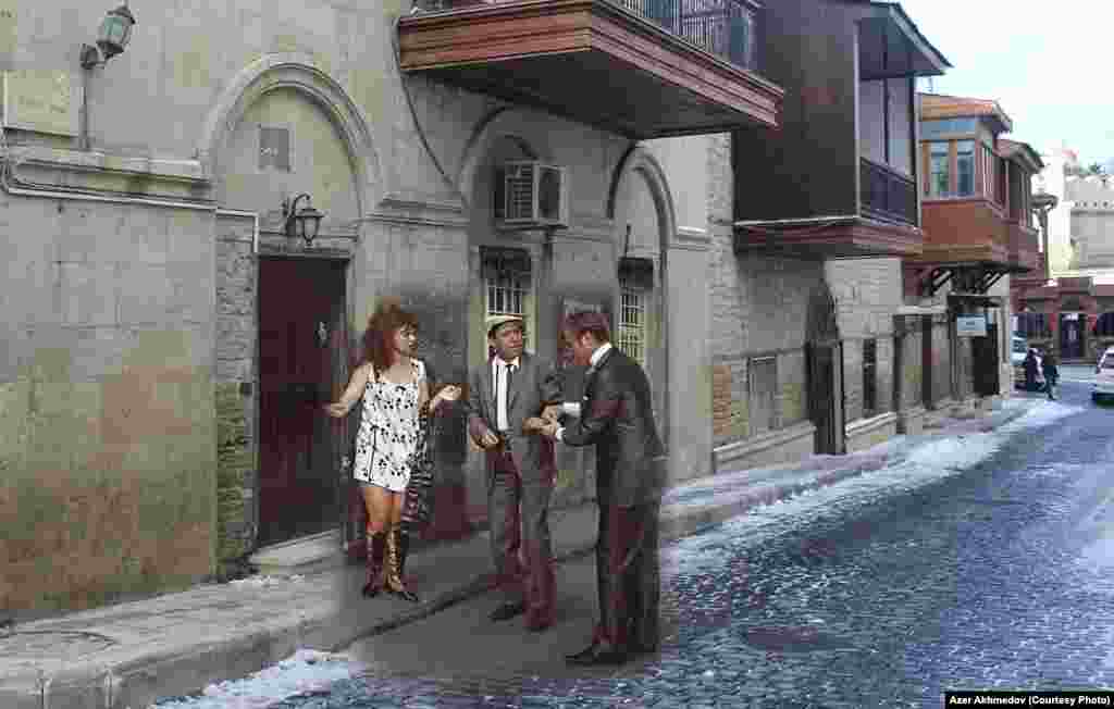 "Бриллиантовая рука"- "Brilyant əl" (film, 1968) filmi-&nbsp;İçəri Şəhərdə çəkilişlərdən görüntü