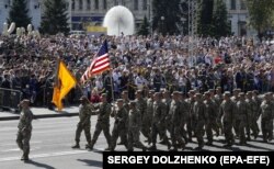 Військові армії США на параді з нагоди Дня Незалежності України. Київ, 24 серпня 2018 року