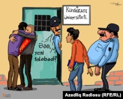«Kürdəxanı universiteti». Karikatura