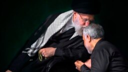 قاسم سلیمانی در دیداری با علی خامنه‌ای رهبر جمهوری اسلامی