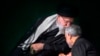 Iranian Supreme Leader Ayatollah Ali Khamenei kissing Qassem Soleimani during a religious ceremony in Tehran, September 19, 2018