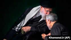 قاسم سلیمانی در دیداری با علی خامنه‌ای رهبر جمهوری اسلامی