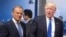 Дональд Туск і Дональд Трамп, Брусэль, 2017, архіўнае фота 