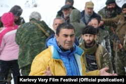 Георгий Овашвили на съемочной площадке