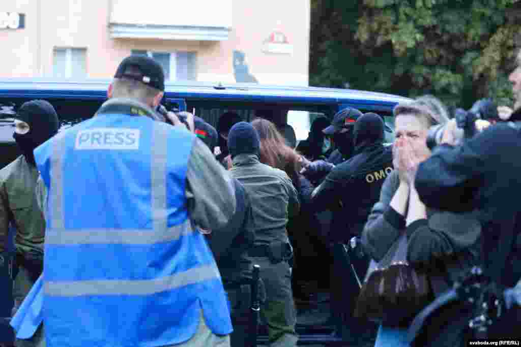 Dozens of&nbsp;Kalesnikava&#39;s supporters were detained.