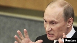 Премьер-министр В. Путин Мамдумада сөз сүйлөөдө. 20-апрель 2011