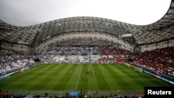 Pamje e stadiumit në Marsejë para ndeshjes Franca - Shqipëria