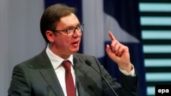 Premijer Srbije i predsjednički kandidat Aleksandar Vučić