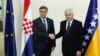 Premijer Hrvatske Andrej Plenković i predsjednik Hrvatske demokratske zajednice (HDZ) Dragan Čović