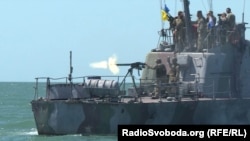Боевые стрельбы украинских сил морской обороны в районе Бердянска