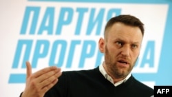 Лидер Партии прогресса Алексей Навальный