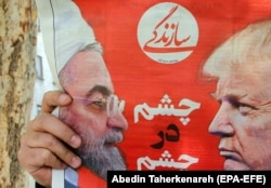 Ove mere su svakako udar na poziciju umerenog, konzervativnog predsednika Irana Hasana Rohanija (Fotografija: naslovnica iranskih novina Sazandegi, april 2019.)